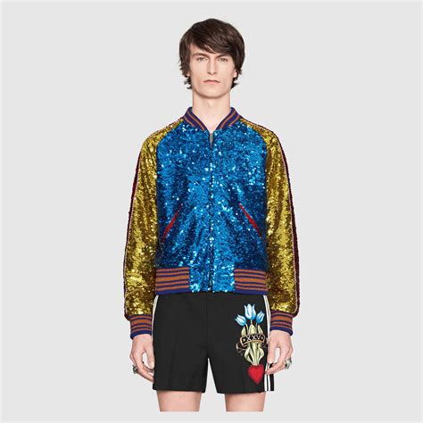 gucci sequin crystal jacket|net a porter Gucci jacket.